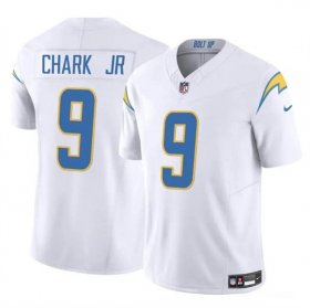 Cheap Men\'s Los Angeles Chargers #9 DJ Chark Jr White 2024 F.U.S.E. Vapor Limited Football Stitched Jersey