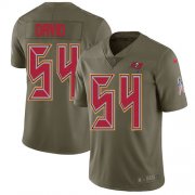 Wholesale Cheap Nike Buccaneers #54 Lavonte David Olive Youth Stitched NFL Limited 2017 Salute to Service Jersey