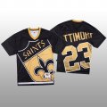 Wholesale Cheap NFL New Orleans Saints #23 Marshon Lattimore Black Men's Mitchell & Nell Big Face Fashion Limited NFL Jersey