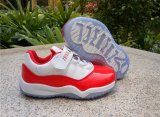 Wholesale Cheap Kids Air Jordan 11 Low Shoes Red/White