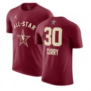 Cheap Men's 2024 All-Star #30 Stephen Curry Crimson T-Shirt