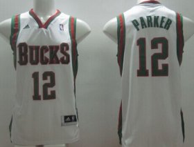 Wholesale Cheap Milwaukee Bucks #12 Jabari Parker Revolution 30 Swingman White Jersey