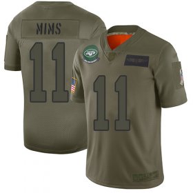 Wholesale Cheap Nike Jets #11 Denzel Mim Camo Youth Stitched NFL Limited 2019 Salute To Service Jersey