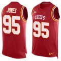 Wholesale Cheap Nike Chiefs #95 Chris Jones Red Team Color Men's Stitched NFL Limited Tank Top Jersey