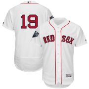 Wholesale Cheap Boston Red Sox #19 Jackie Bradley Jr. Majestic 2018 World Series Flex Base Player Jersey White