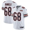 Wholesale Cheap Nike Bears #68 James Daniels White Men's 100th Season Stitched NFL Vapor Untouchable Limited Jersey