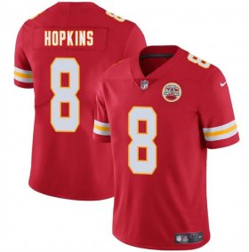 Cheap Men\'s Kansas City Chiefs #8 DeAndre Hopkins Red Vapor Untouchable Limited Stitched Football Jersey