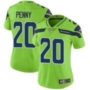 Wholesale Cheap Nike Seahawks #20 Rashaad Penny Green Women's Stitched NFL Limited Rush Jersey