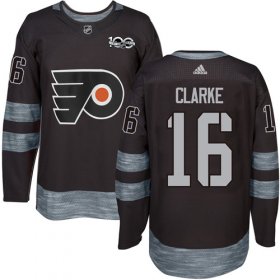 Wholesale Cheap Adidas Flyers #16 Bobby Clarke Black 1917-2017 100th Anniversary Stitched NHL Jersey