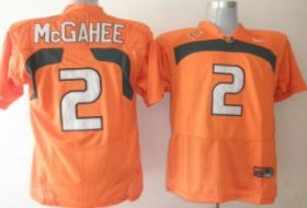 Wholesale Cheap Miami Hurricanes #2 McGahee Orange Jersey