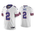 Wholesale Cheap Men's Buffalo Bills #2 Tyler Bass White Vapor Untouchable Limited Stitched Jersey