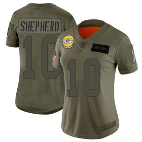 Wholesale Cheap Nike Packers #10 Darrius Shepherd Camo Women\'s Stitched NFL Limited 2019 Salute To Service Jersey