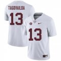 Wholesale Cheap Men's Alabama Crimson Tide #13 Tua Tagovailoa White NCAA Football Jersey