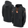 Cheap Men's Cleveland Browns Black Performance Pullover Hoodie