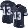 Wholesale Cheap Nike Men's Dallas Cowboys 13 Michael Gallup Navy Vapor Untouchable Limited Jersey