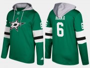 Wholesale Cheap Stars #6 Julius Honka Green Name And Number Hoodie