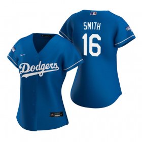 Women\'s Los Angeles Dodgers Will Smith Blue 2020 World Series Champions Jersey