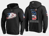 Wholesale Cheap Ducks #3 Kevin Bieksa NHL Banner Wave Usa Flag Black Hoodie