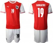 Wholesale Cheap Men 2020-2021 European Cup Austria home red 19 Soccer Jersey