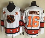 Wholesale Cheap Kings #16 Marcel Dionne White/Orange All-Star CCM Throwback Stitched NHL Jersey