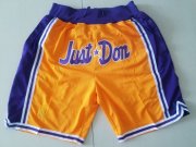 Wholesale Cheap Lakers Purple Just Don Mesh Shorts