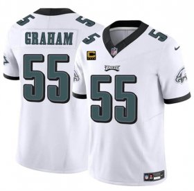 Cheap Men\'s Philadelphia Eagles #55 Brandon Graham White F.U.S.E With 4-Star C Patch Vapor Untouchable Limited Football Stitched Jersey