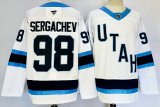 Cheap Men's Utah Hockey Club #98 Mikhail Sergachev White 2024-25 Stitched Jersey