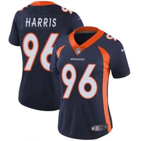 Wholesale Cheap Nike Broncos #96 Shelby Harris Navy Blue Alternate Women\'s Stitched NFL Vapor Untouchable Limited Jersey