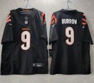 Wholesale Cheap Men's Cincinnati Bengals #9 Joe Burrow Black 2023 F.U.S.E. Vapor Untouchable Limited Stitched Jersey