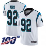 Wholesale Cheap Nike Panthers #92 Zach Kerr White Youth Stitched NFL 100th Season Vapor Untouchable Limited Jersey