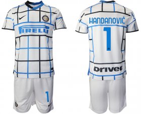 Wholesale Cheap Men 2020-2021 club Inter milan away 1 white Soccer Jerseys