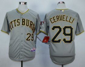 Wholesale Cheap Pirates #29 Francisco Cervelli Grey Cool Base Stitched MLB Jersey