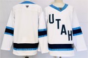 Cheap Men's Utah Hockey Club Blank White Stitched Jersey