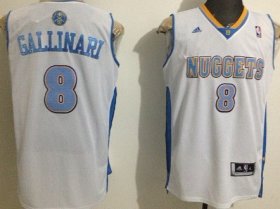 Wholesale Cheap Denver Nuggets #8 Danilo Gallinari Revolution 30 Swingman White Jersey