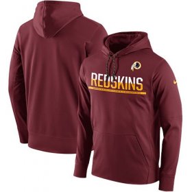 Wholesale Cheap Men\'s Washington Redskins Nike Burgundy Sideline Circuit Pullover Performance Hoodie