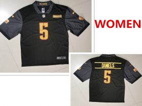 Wholesale Cheap Women\'s Washington Commanders #5 Jayden Daniels Nike Black Alternate Vapor Untouchable Limited Jersey