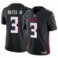 Cheap Men's Atlanta Falcons #3 Jessie Bates III Black 2024 F.U.S.E With 3-Star C Patch Vapor Untouchable Limited Stitched Football Jersey