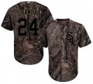 Wholesale Cheap White Sox #24 Yasmani Grandal Camo Realtree Collection Cool Base Stitched MLB Jersey