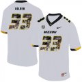 Wholesale Cheap Missouri Tigers 33 Markus Golden White Nike Fashion College Football Jersey