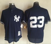 Wholesale Cheap Mitchell And Ness 1995 Yankees #23 Don Mattingly Blue Throwback Stitched MLB Jersey