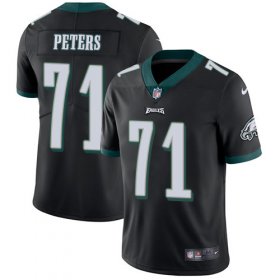 Wholesale Cheap Nike Eagles #71 Jason Peters Black Alternate Men\'s Stitched NFL Vapor Untouchable Limited Jersey