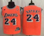 Wholesale Cheap Men's Los Angeles Lakers #24 Kobe Bryant Orange Hardwood Classics Soul Swingman Throwback Jersey