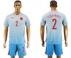 Wholesale Cheap Turkey #2 Ozbayrakli Away Soccer Country Jersey