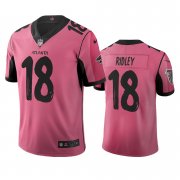 Wholesale Cheap Atlanta Falcons #18 Calvin Ridley Pink Vapor Limited City Edition NFL Jersey