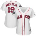 Wholesale Cheap Boston Red Sox #19 Jackie Bradley Jr. Majestic Women's 2018 World Series Champions Home Cool Base Player Jersey White