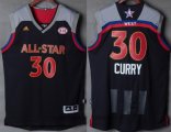 Wholesale Cheap Men's Western Conference Golden State Warriors #30 Stephen Curry adidas Black Charcoal 2017 NBA All-Star Game Swingman Jersey