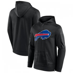 Wholesale Cheap Men\'s Buffalo Bills Black On The Ball Pullover Hoodie