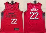 Cheap Men's Miami Heat #22 Jimmy Butler Red 2024 City Edition Stitched Basketball Jersey