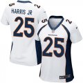 Wholesale Cheap Nike Broncos #25 Chris Harris Jr White Women's Stitched NFL New Elite Jersey