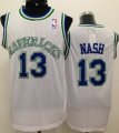 Wholesale Cheap Dallas Mavericks #13 Steve Nash White Swingman Throwback Jersey